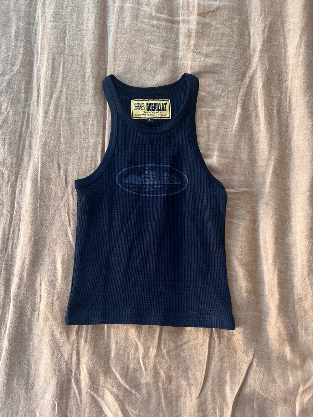 Corteiz Guerillaz Waffle Knit Tank Top